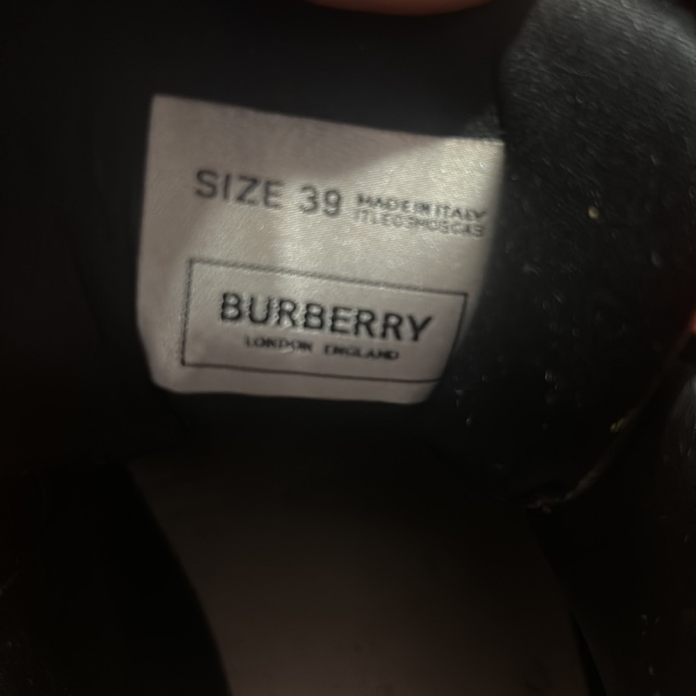 Burberry Brown E-canvas Monogram Arthur Sneakers used shoes - Picture 3 of 5